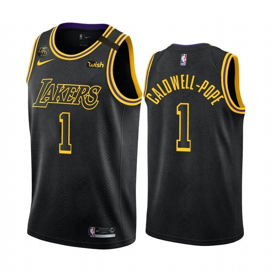 Los Angeles Lakers Kentavious Caldwell-pope Black Mamba Inspired City NBA Jersey Men's