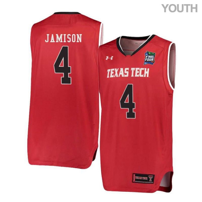 Under Armour 4 Justin Jamison Red Texas Tech Red Raiders NCAA Jersey Youth
