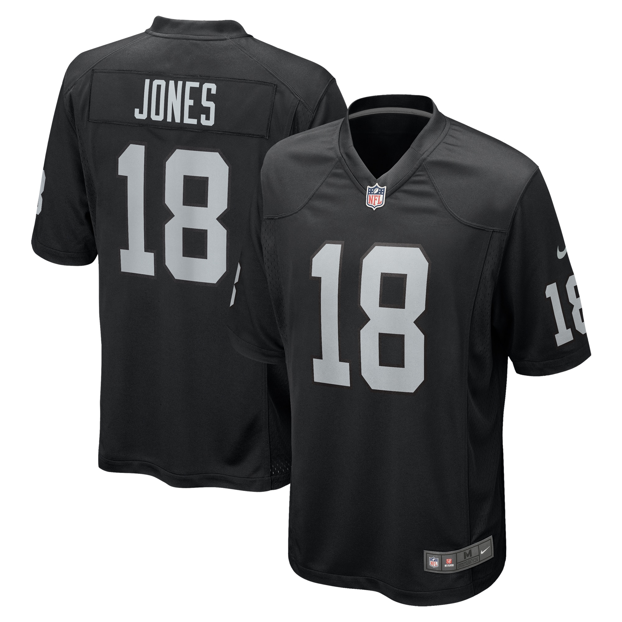 Las Vegas Raiders Jack Jones Black Team Game NFL Jersey Men's