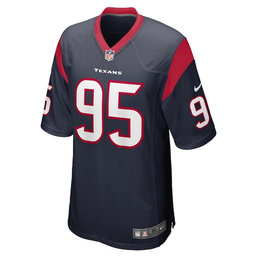 Derek Barnett 95 Houston Texans Game Navy NFL Jersey Men's