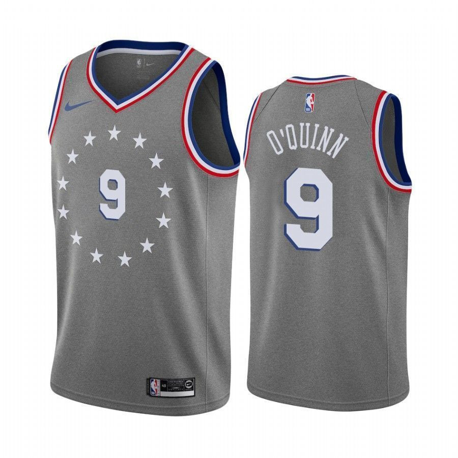 Philadelphia 76ers Kyle O'quinn 9 City NBA Jersey Men's