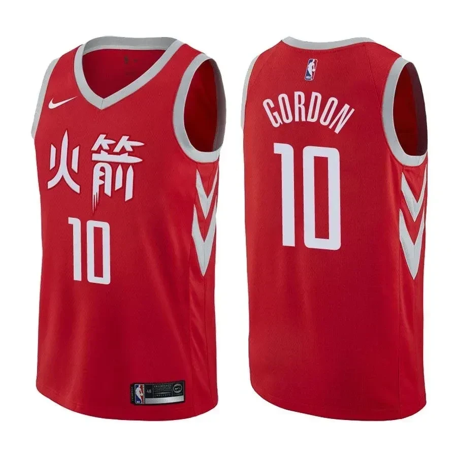 Houston Rockets Eric Gordon 10 City Edition Red NBA Jersey Men's