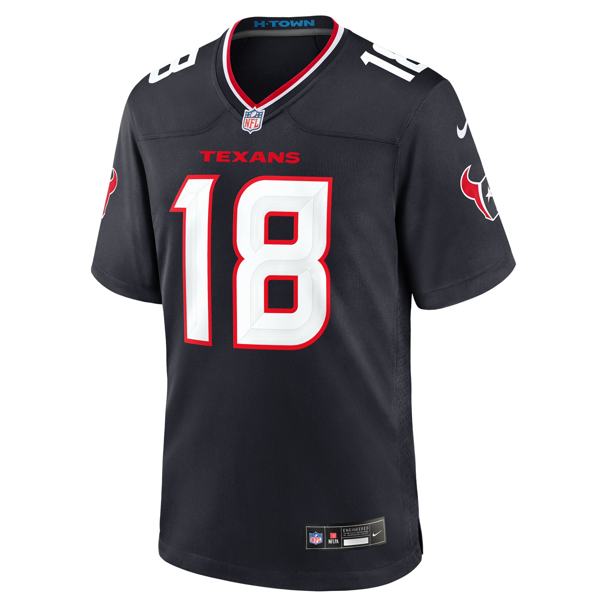 Houston Texans Case Keenum Navy Team Game NFL Jersey Men's