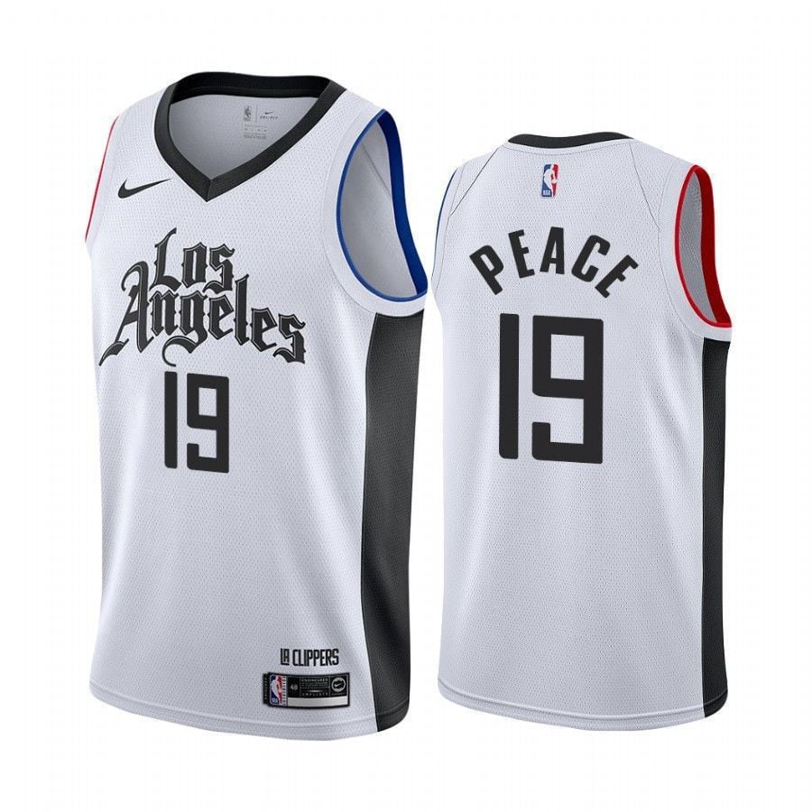 Rodney Mcgruder Peace Clippers City NBA Jersey Men's