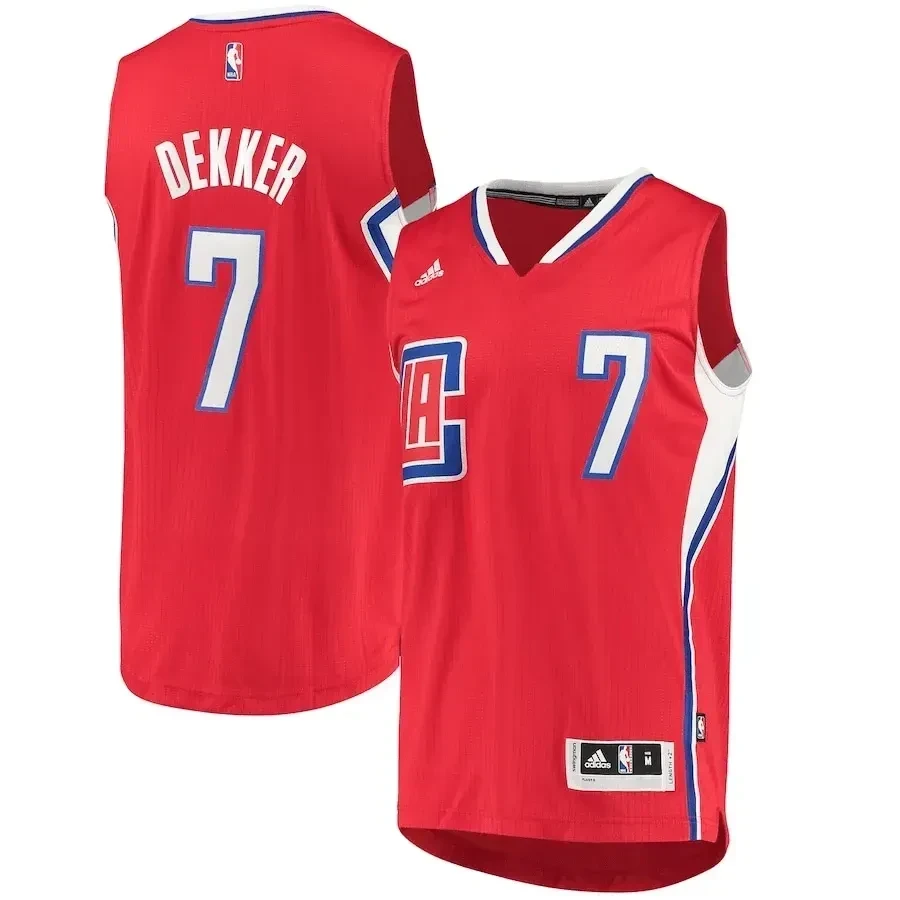 Sam Dekker Los Angeles Clippers Swingman Team Red NBA Jersey Men's