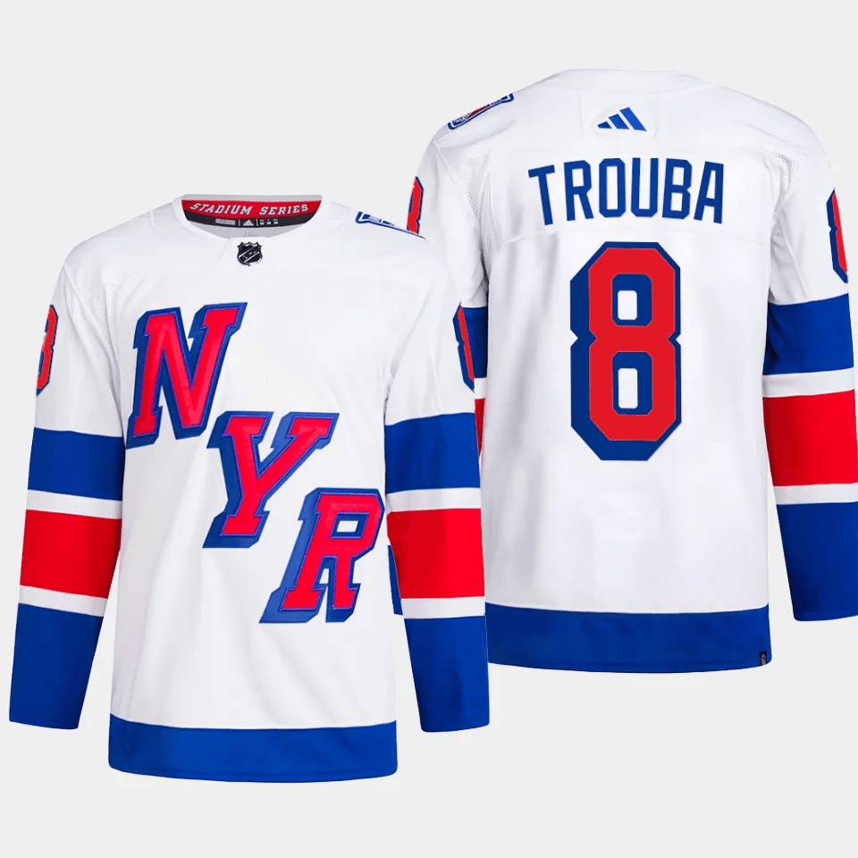 Jacob Trouba 8 New York Rangers 2024 Stadium Series Primegreen White NHL Jersey Men's