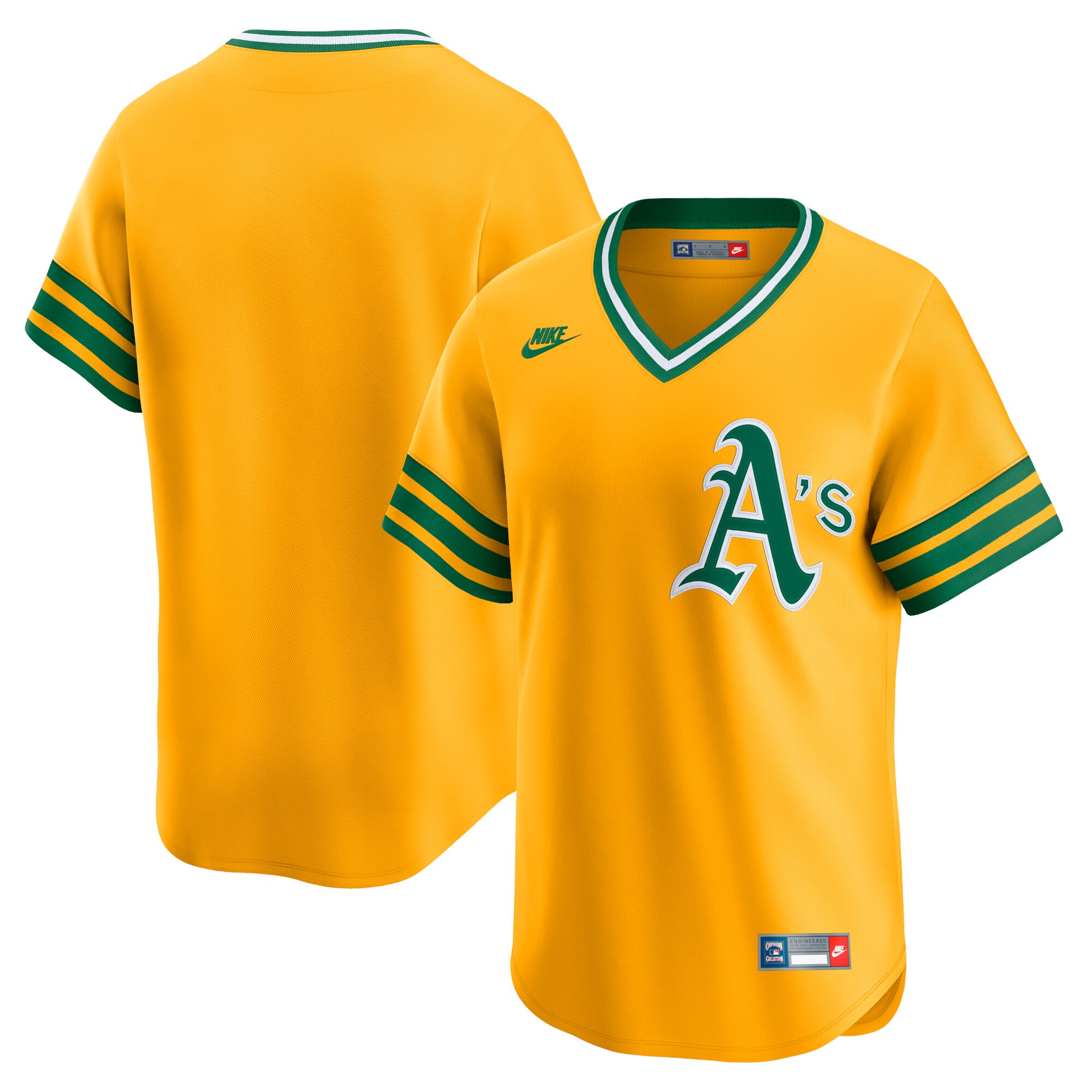 Oakland Athletics Gold Cooperstown Collection Limited MLB Jersey Men's
