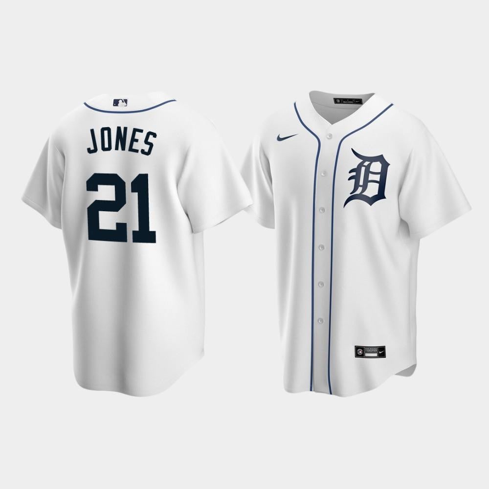 Detroit Tigers 21 JaCoby Jones White Home MLB Jersey Men's