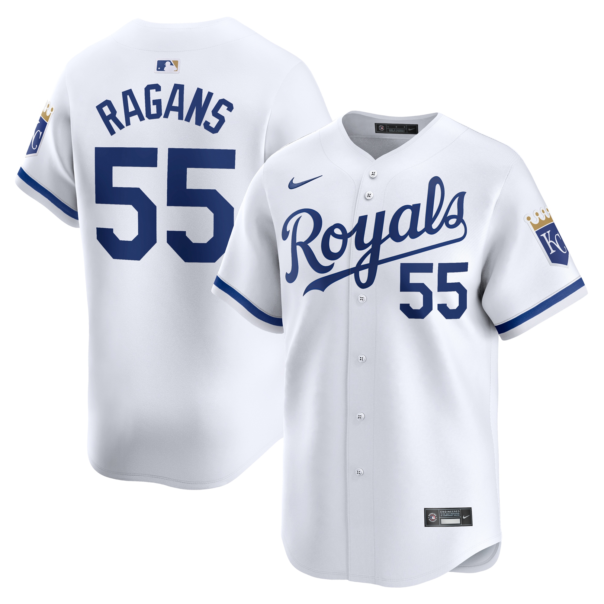 Kansas City Royals Cole Ragans White Home Limited Player MLB Jersey Men's
