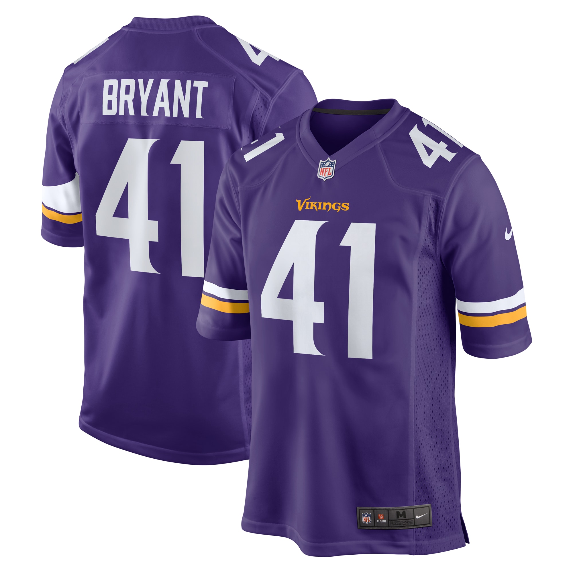 Minnesota Vikings Austin Bryant Purple Game NFL Jersey Men's