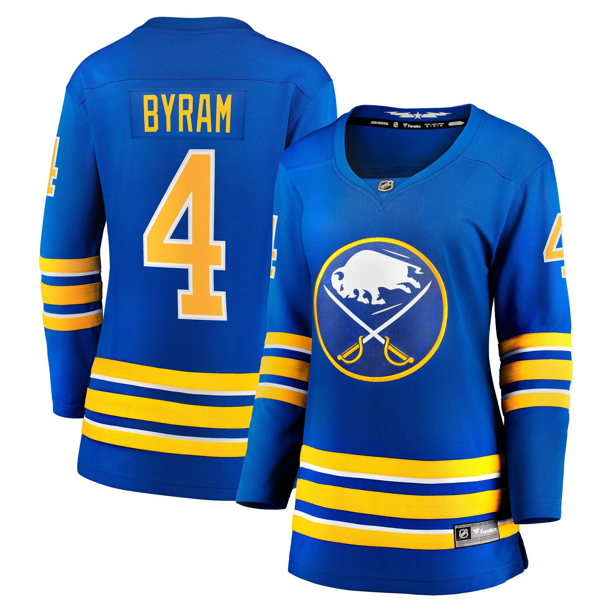 Buffalo Sabres Bowen Byram Royal Home Breakaway Player NHL Jersey Women's