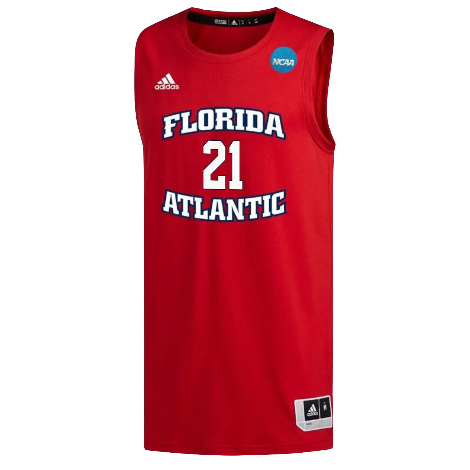 Alejandro Ralat 21 FAU Owls 2023 March Madness- Red NCAA Jersey Men's