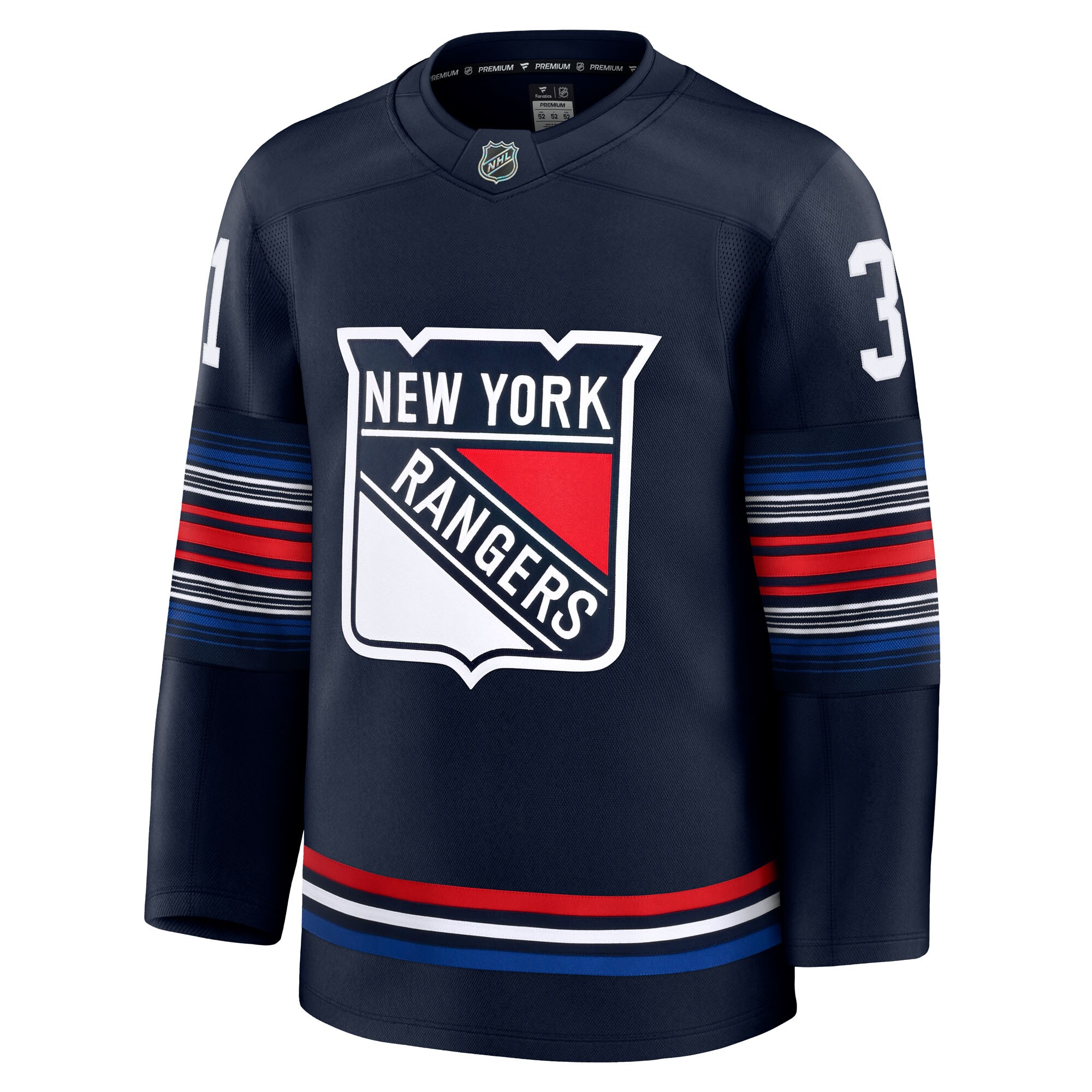 New York Rangers Igor Shesterkin Navy Alternate Premium NHL Jersey Men's