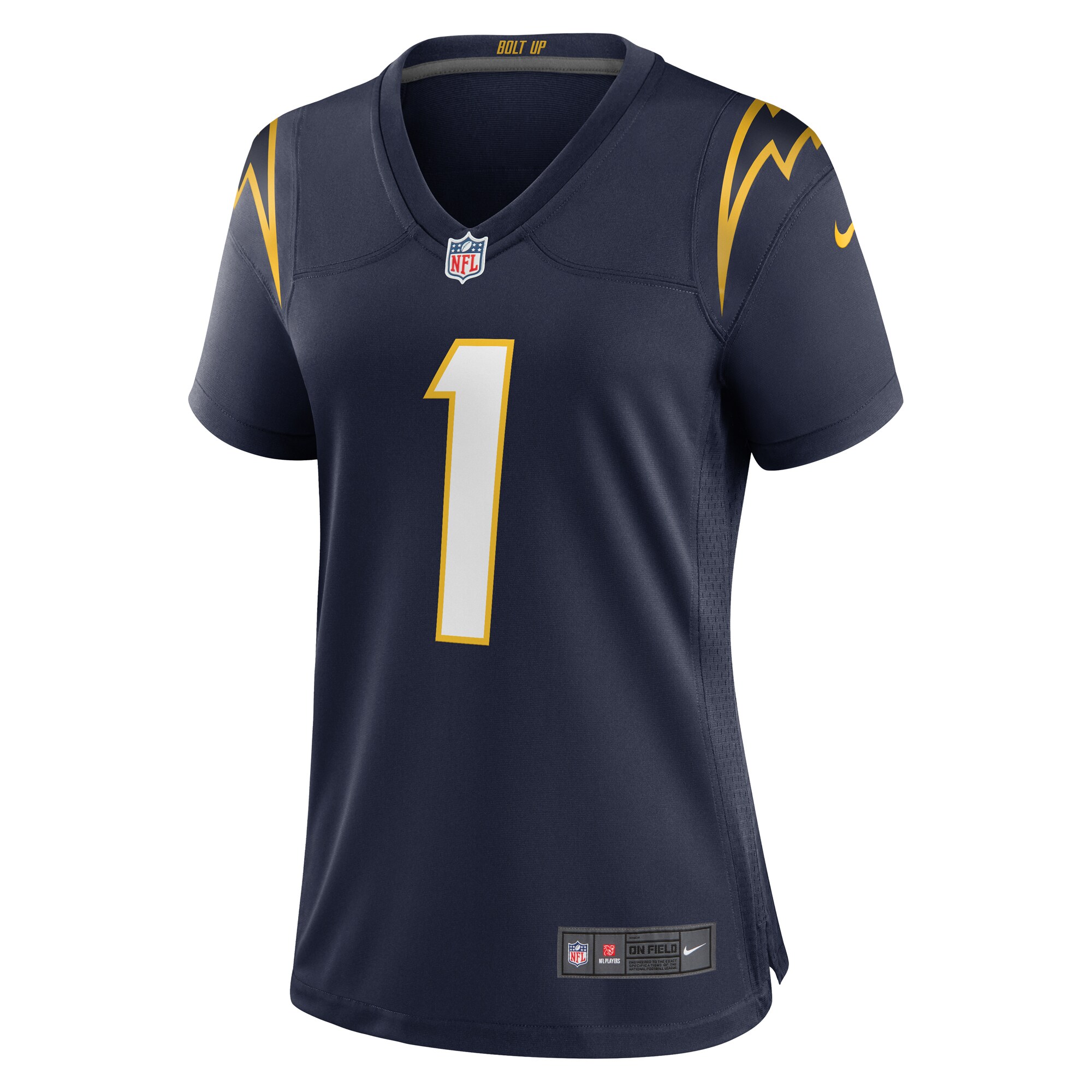Los Angeles Chargers Quentin Johnston Navy Alternate Game NFL Jersey Women's