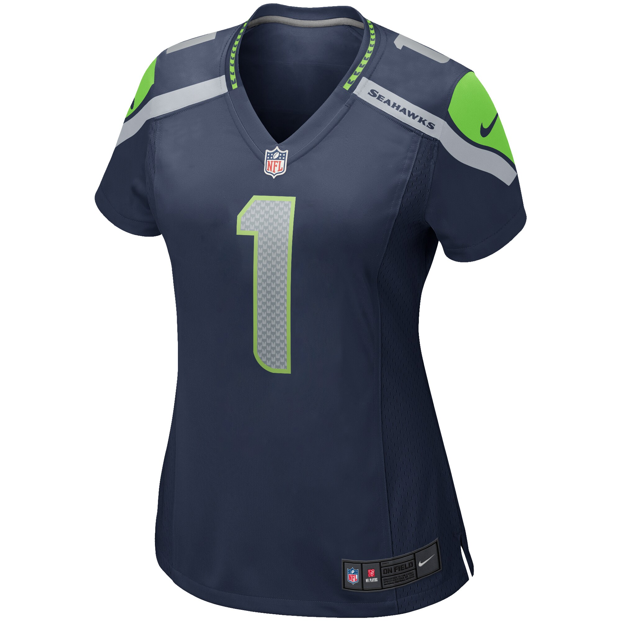 Seattle Seahawks Warren Moon College Navy Game Retired Player NFL Jersey Women's