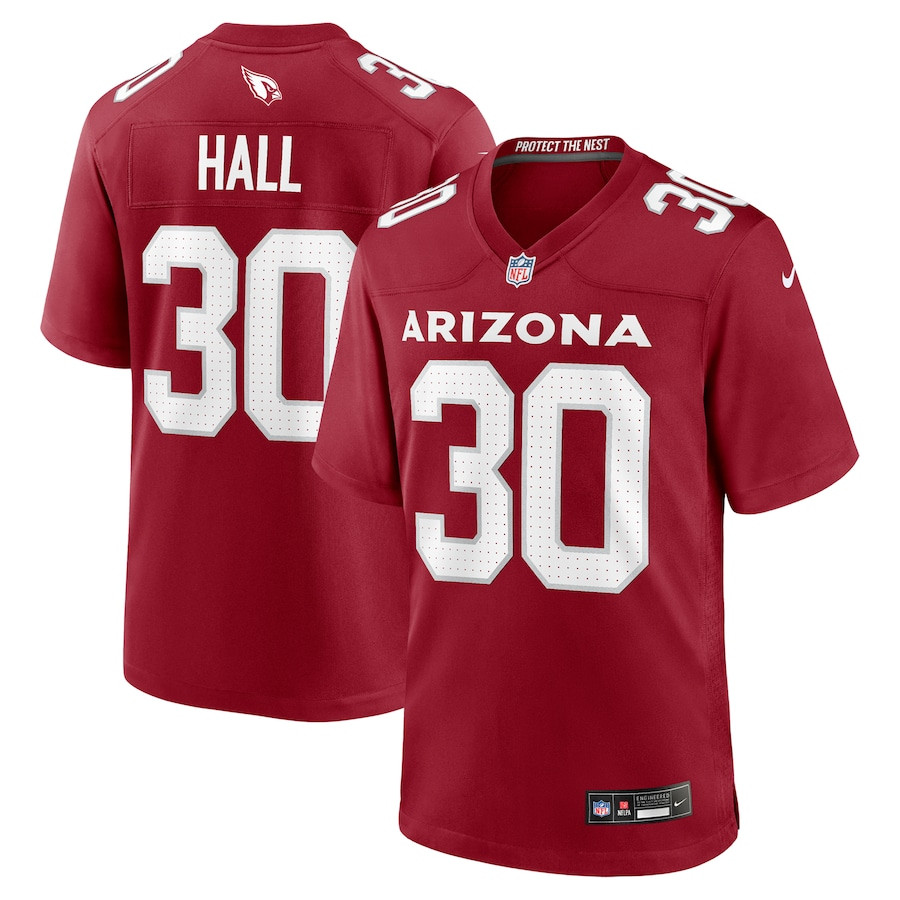 Darren Hall 30 Arizona Cardinals Team Game Cardinal NFL Jersey Men's