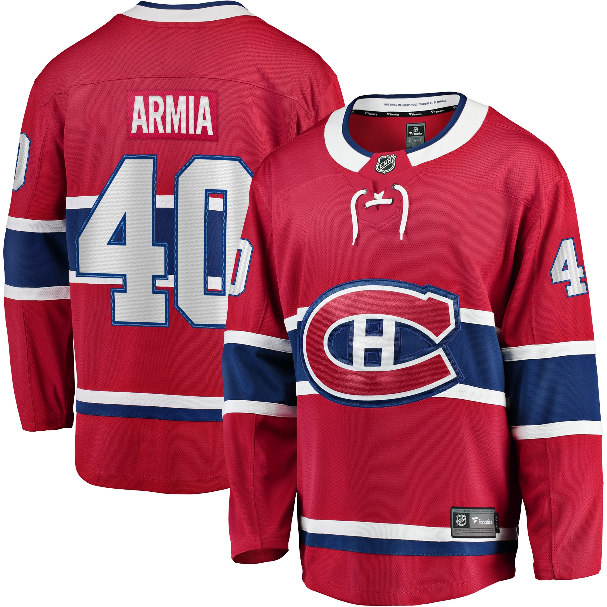 Montreal Canadiens Joel Armia Red Home Breakaway Player NHL Jersey Men's