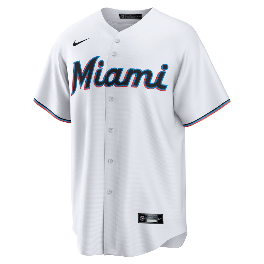 Luis Arraez 3 Miami Marlins Home White MLB Jersey Men's