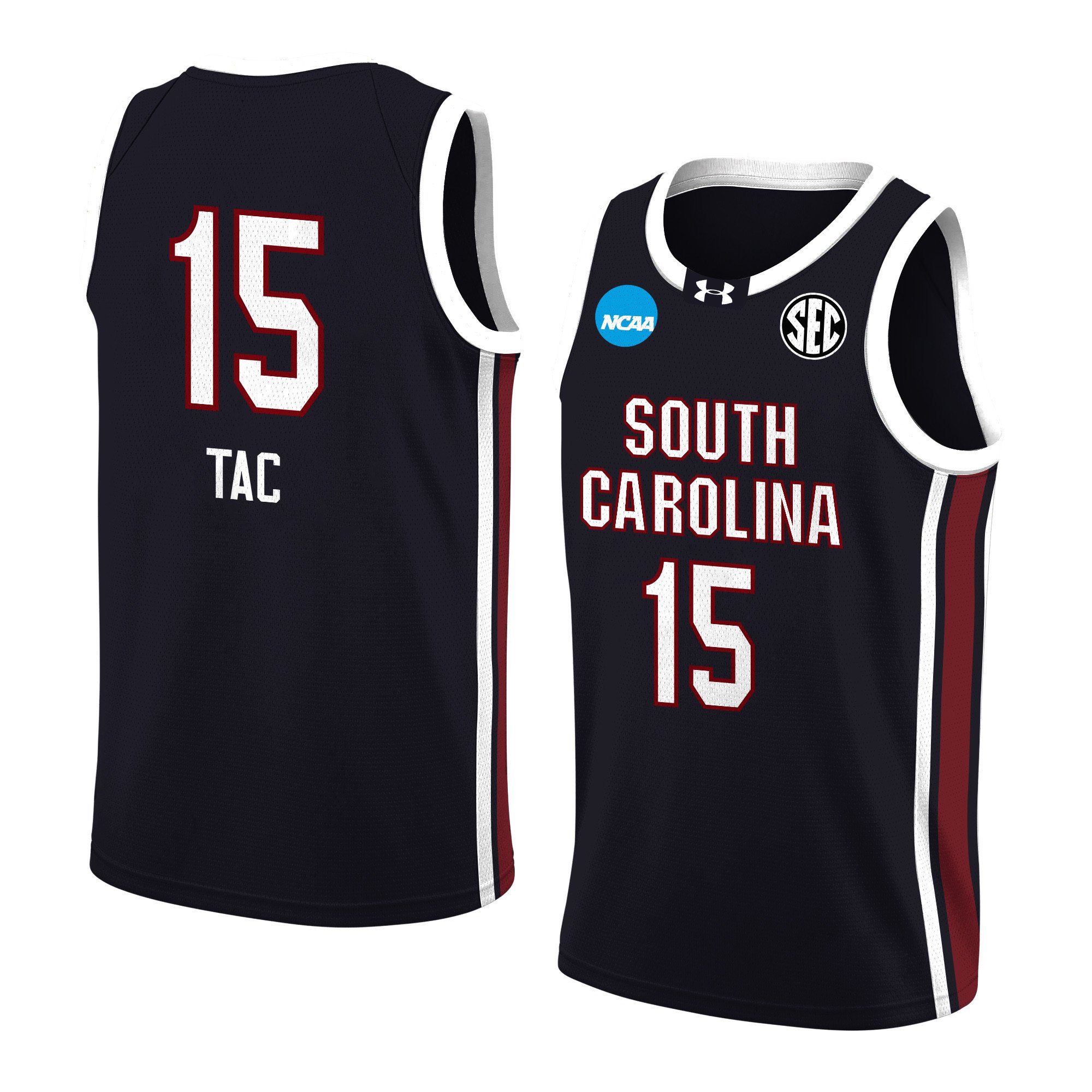 Adhel Tac 15 South Carolina 2024 Black Unisex NCAA Jersey Unisex