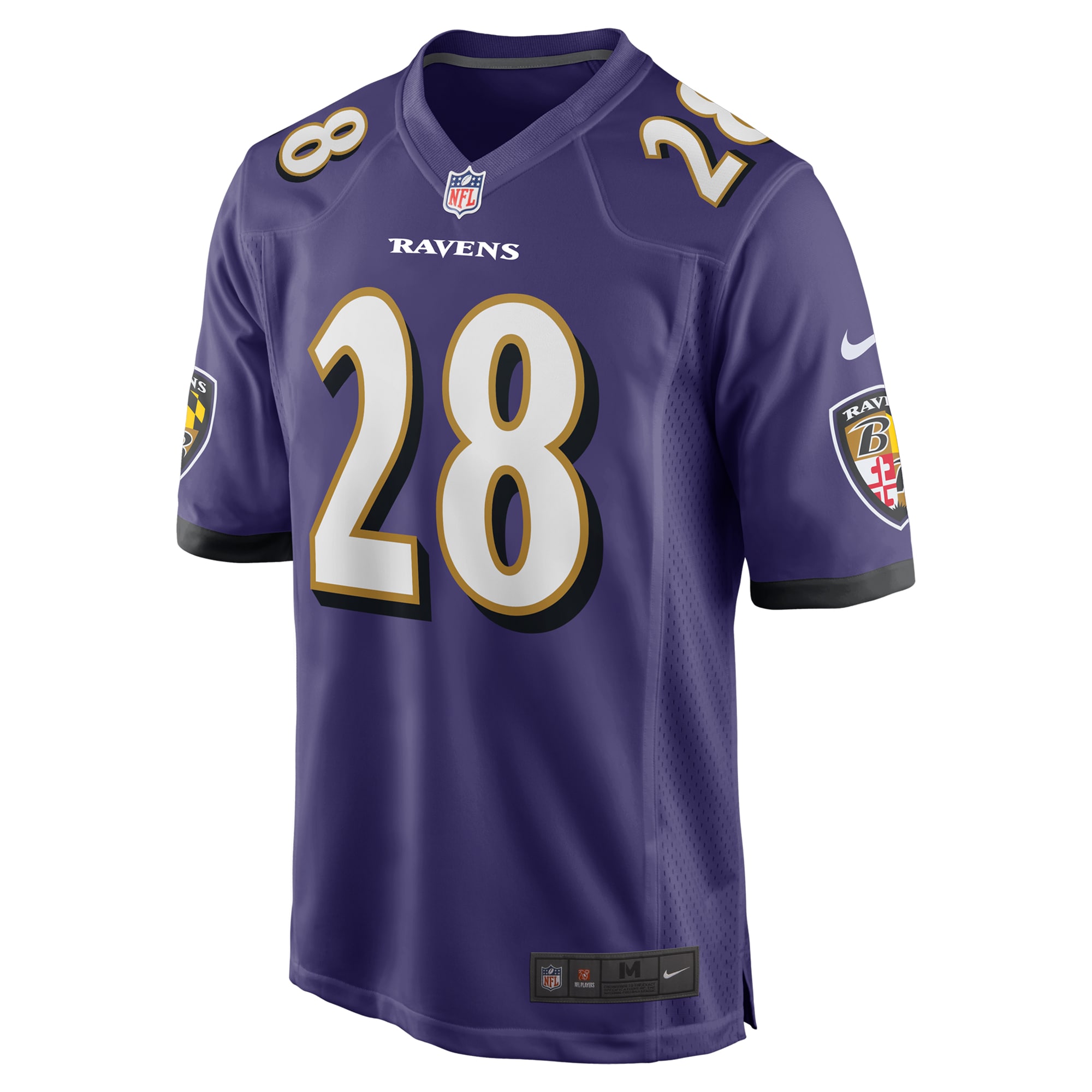 Baltimore Ravens Sanoussi Kane Purple Team Game NFL Jersey Men's