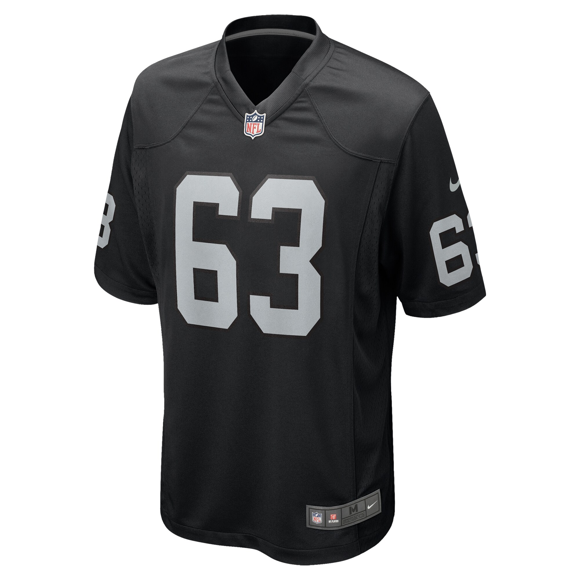 Las Vegas Raiders Jake Johanning Black Team Game NFL Jersey Men's