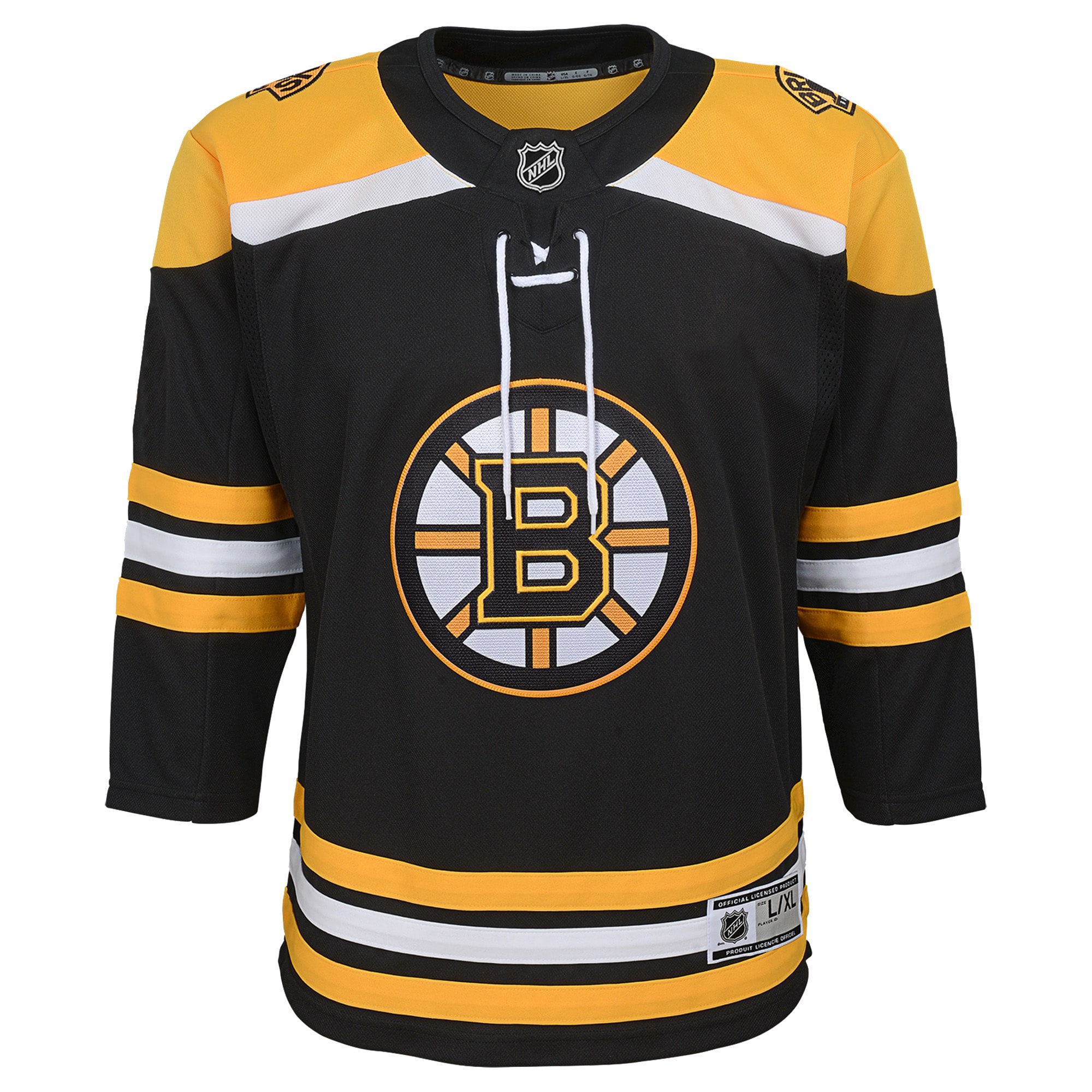 Boston Bruins Black Home Blank Premier NHL Jersey Youth