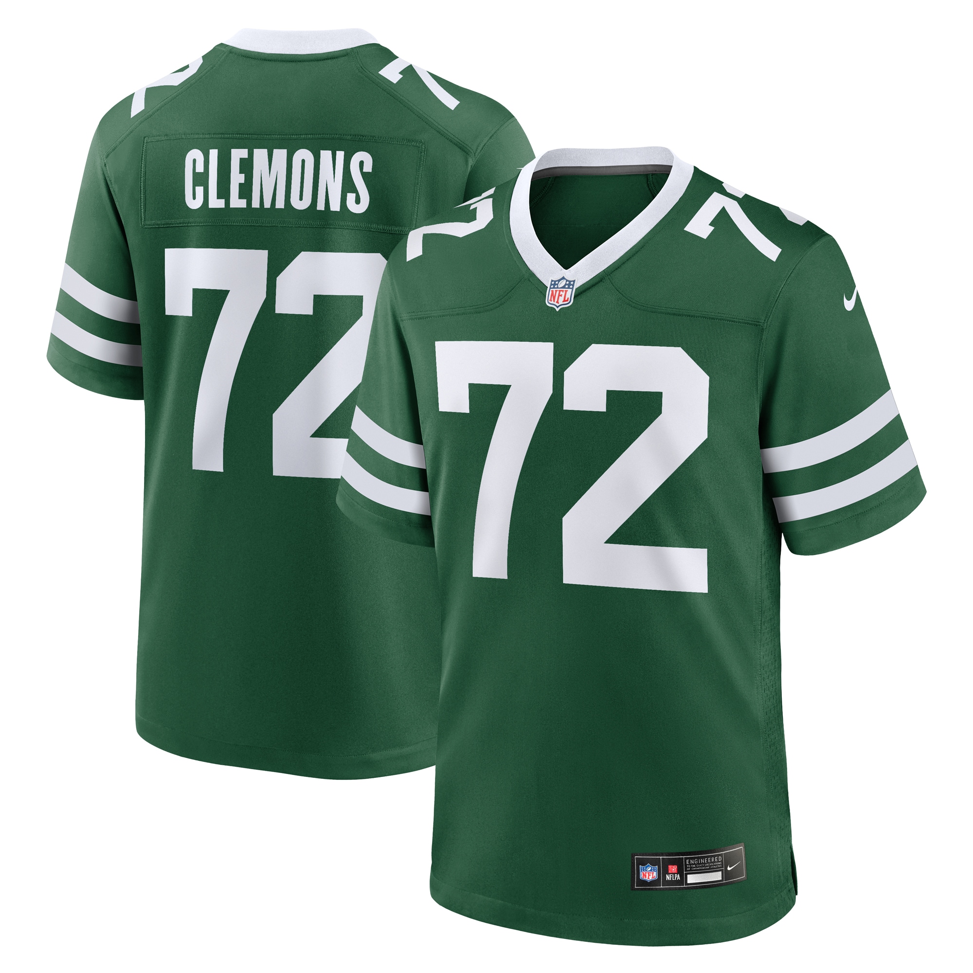 New York Jets Micheal Clemons Legacy Green Team Game NFL Jersey Men's