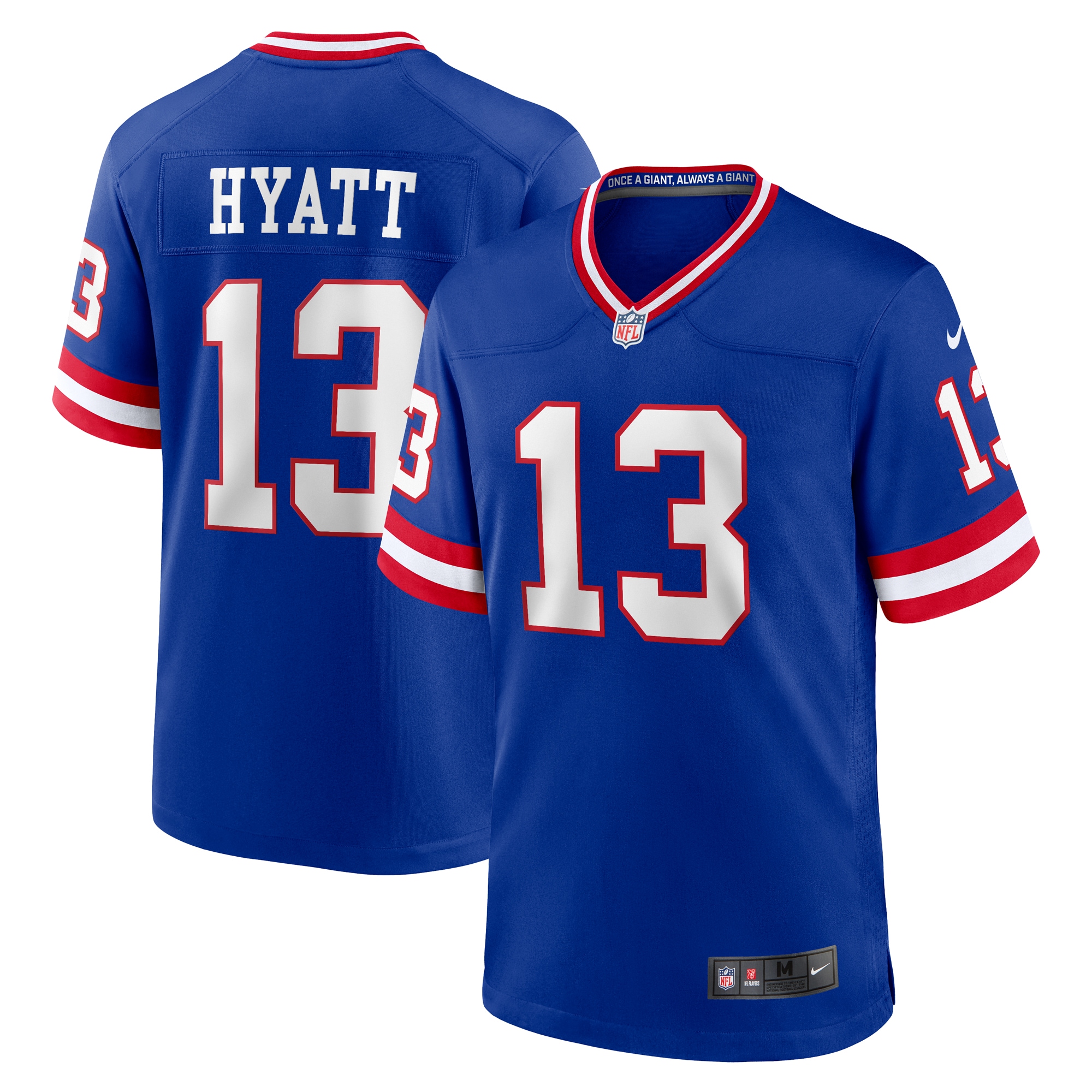 New York Giants Jalin Hyatt Royal Team Game NFL Jersey Men's