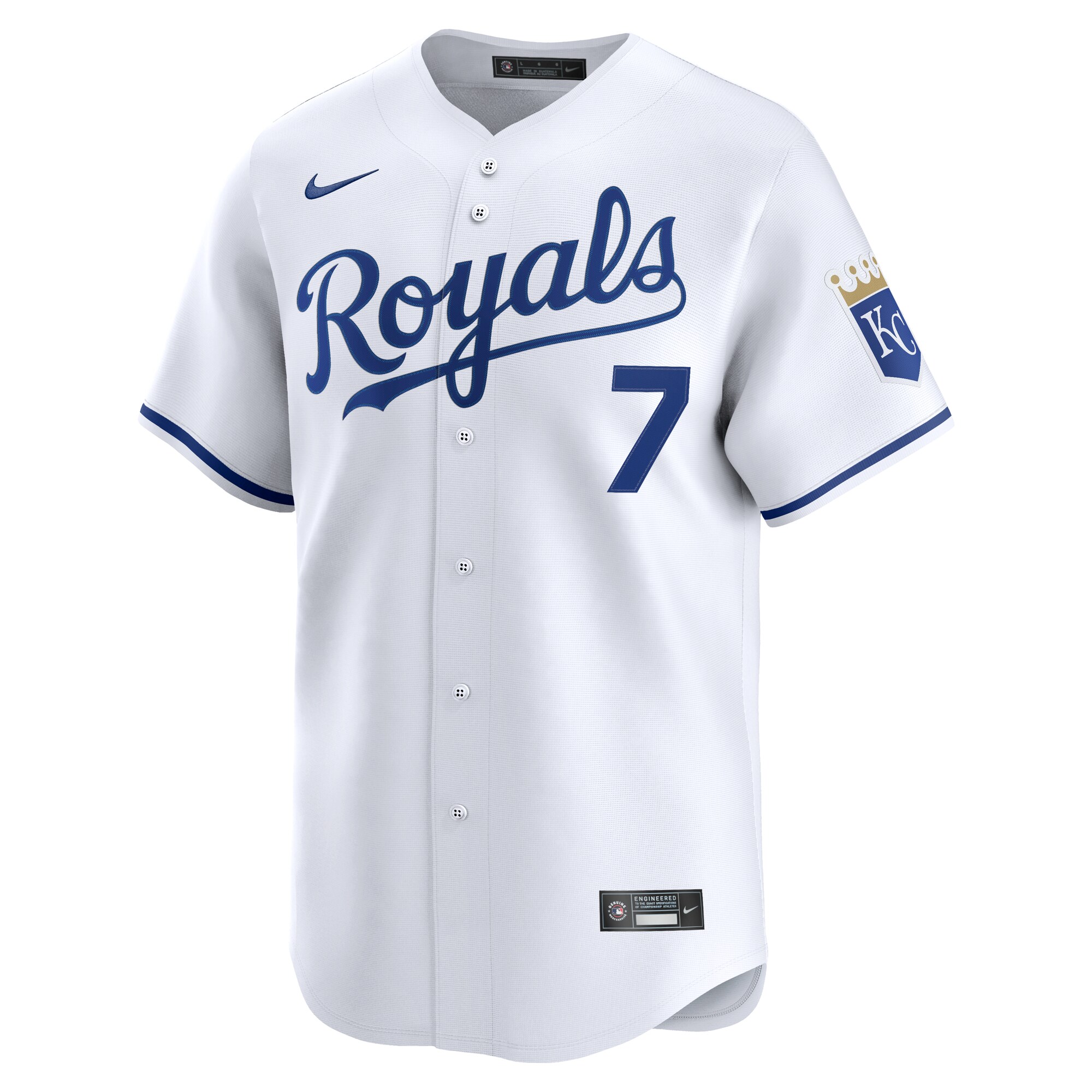 Kansas City Royals Bobby Witt Jr. White Alternate Limited Player MLB Jersey Men's