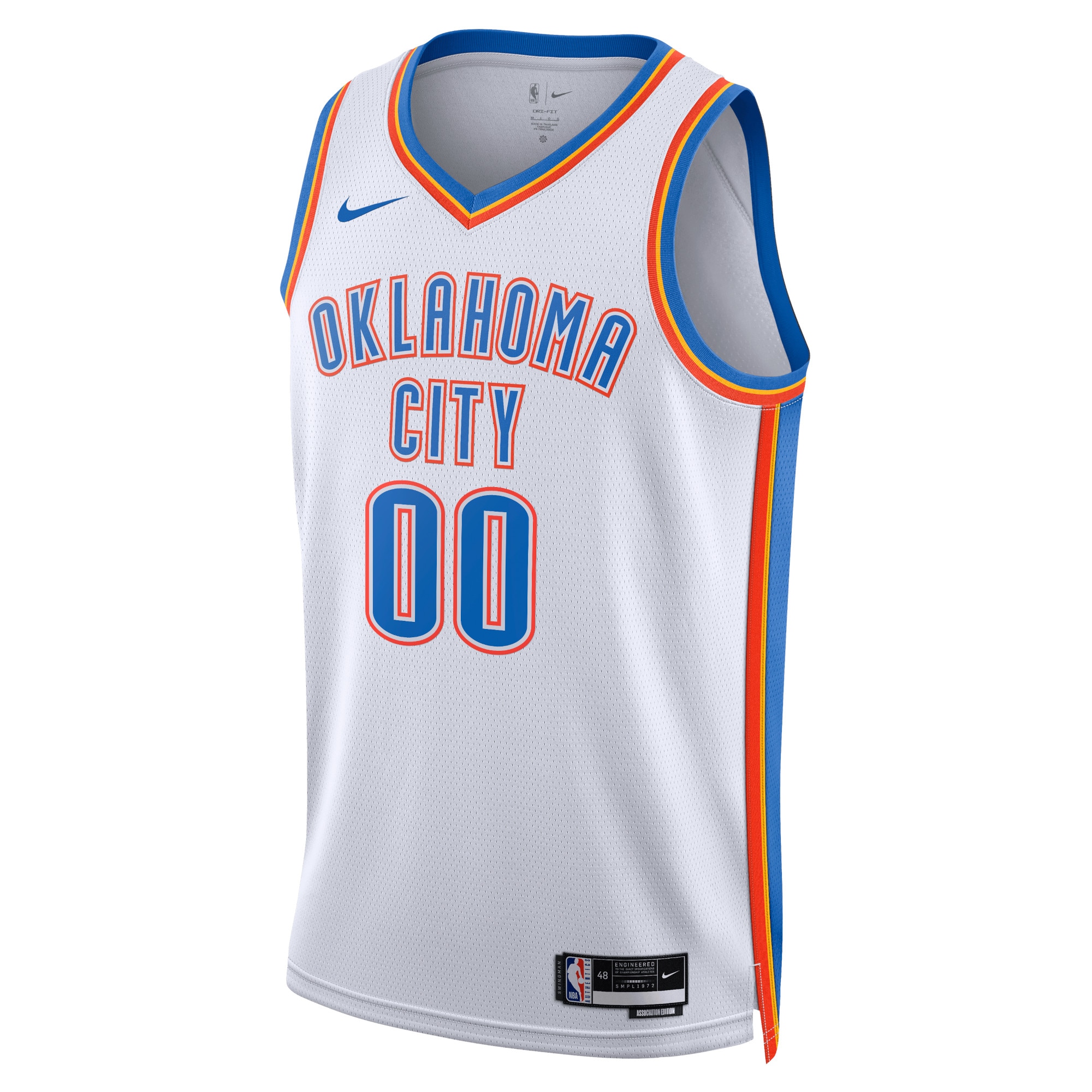 Oklahoma City Thunder Association Swingman Custom Unisex NBA Jersey Unisex
