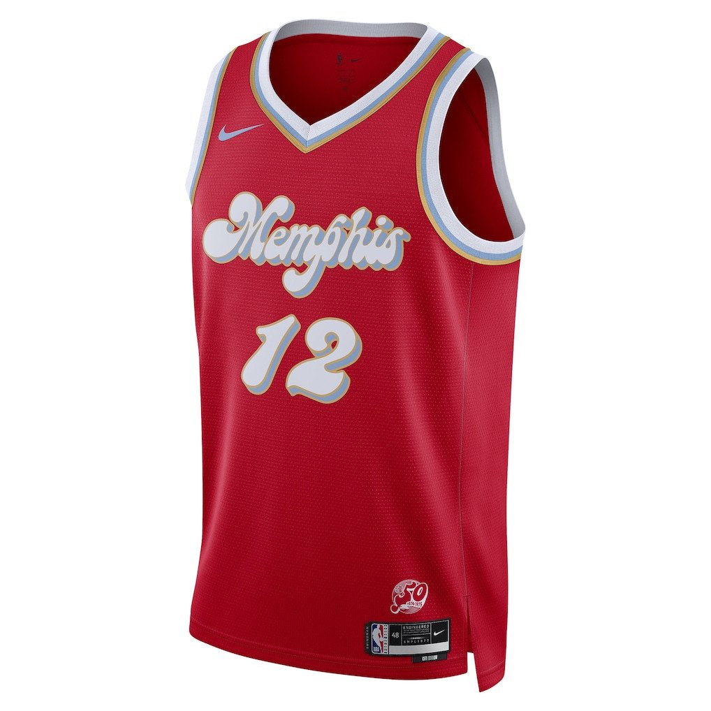Ja Morant 12 Memphis Grizzlies Unisex 2024/25 Swingman Player City Edition Red NBA Jersey Unisex
