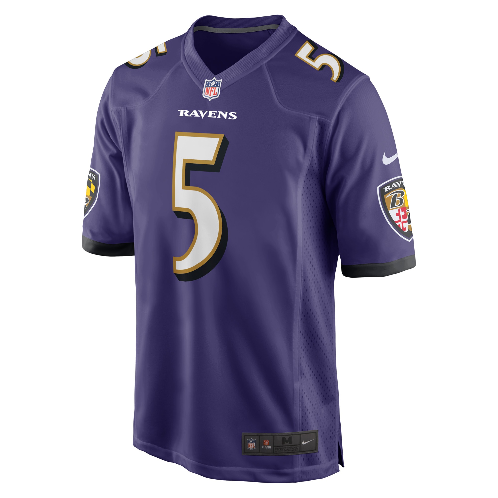 Baltimore Ravens Jalyn Armour-Davis Purple Game Player NFL Jersey Men's