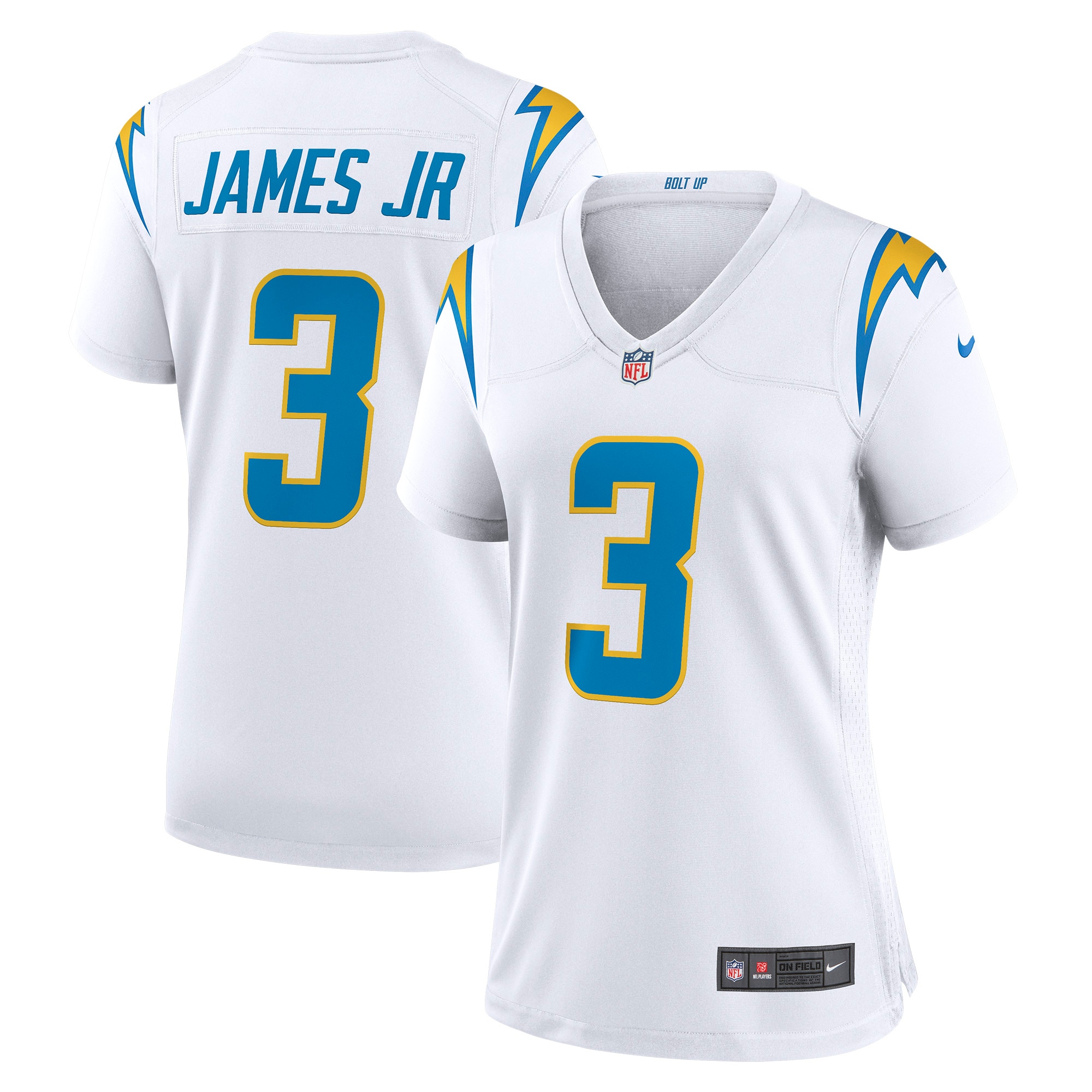 Los Angeles Chargers Derwin James Jr. White Game NFL Jersey Women's