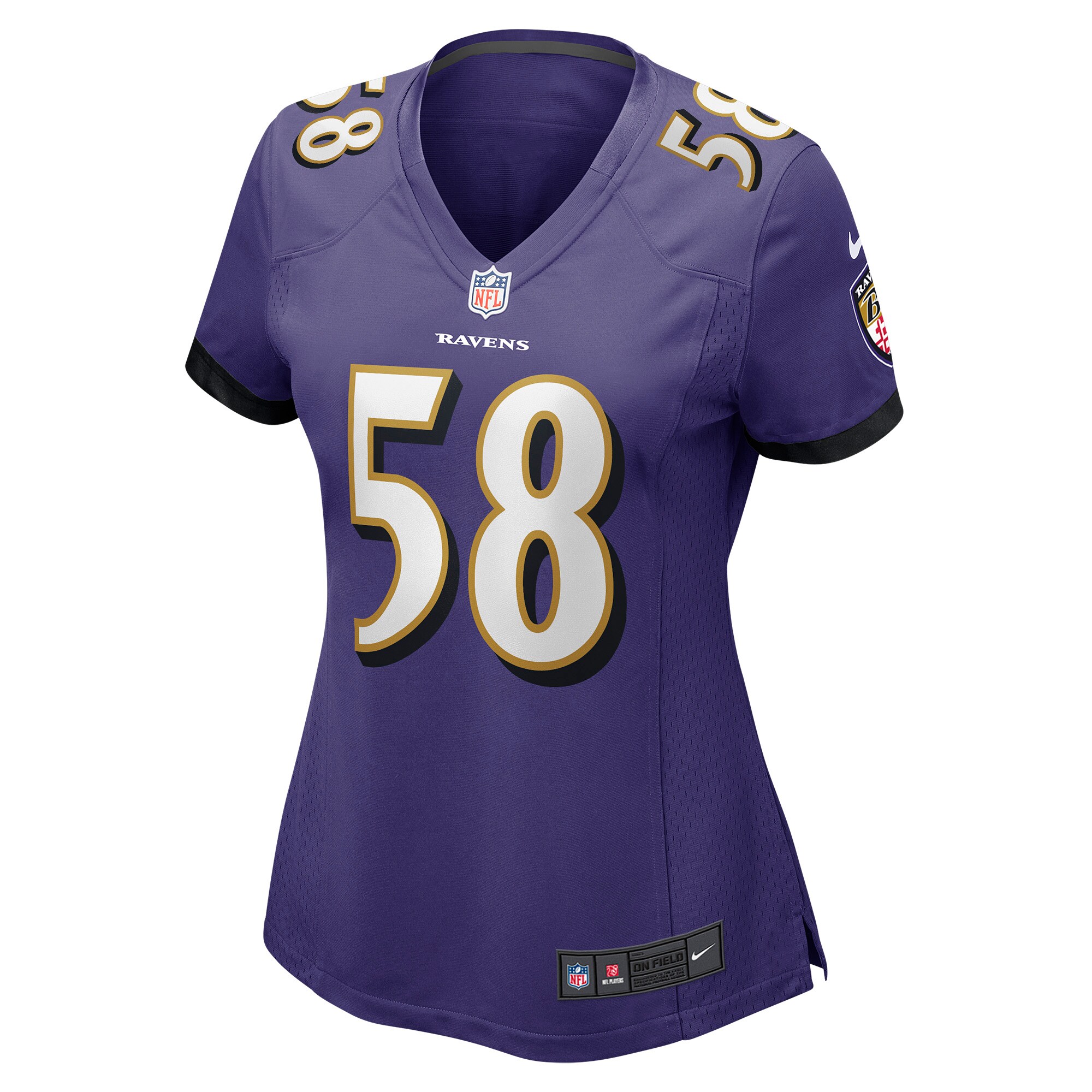 Baltimore Ravens Michael Pierce Purple Player Game NFL Jersey Women's