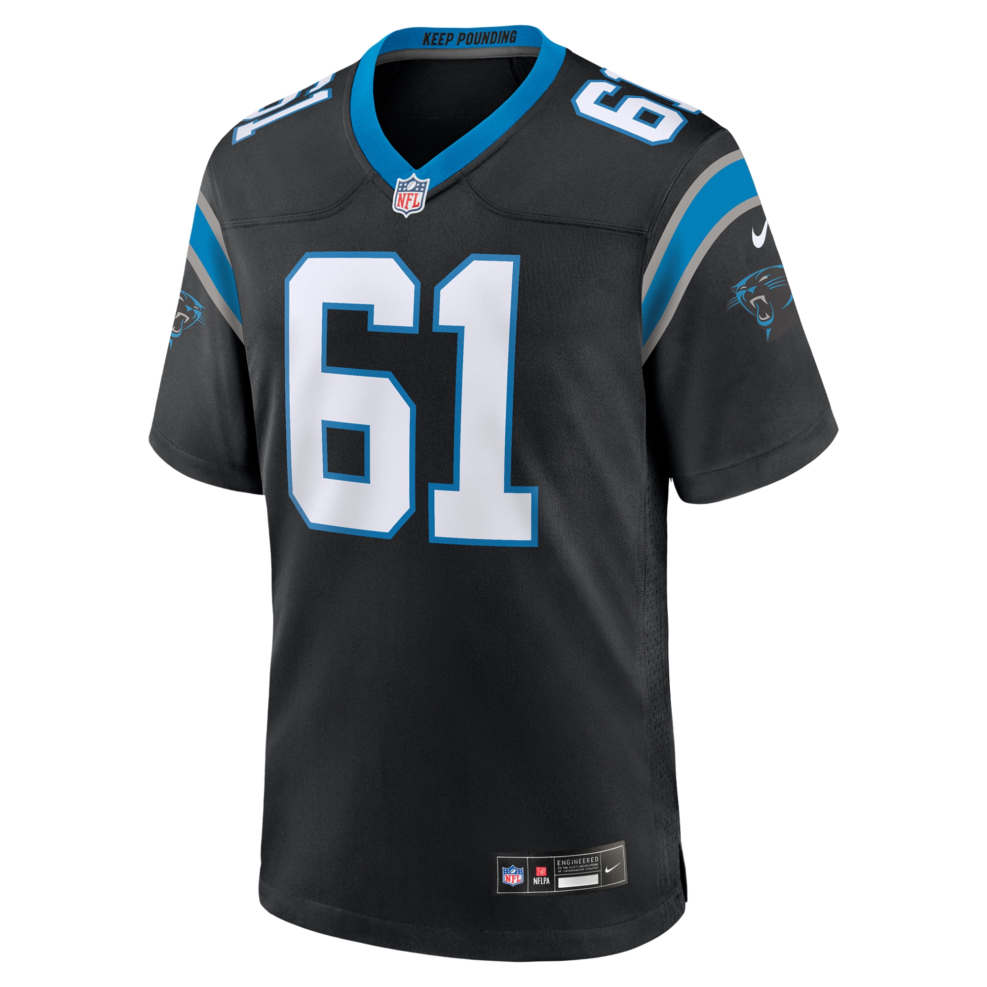 Carolina Panthers Jarrett Kingston Black Game NFL Jersey Men's