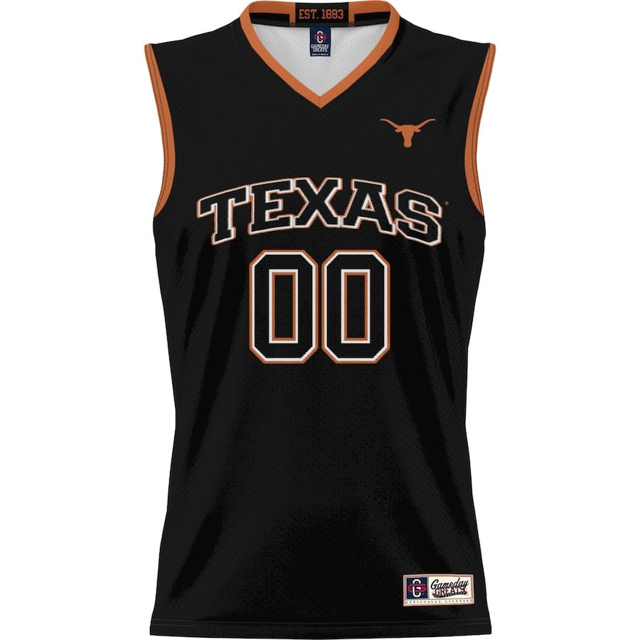 Texas Longhorns NIL Custom Black NCAA Jersey Men's