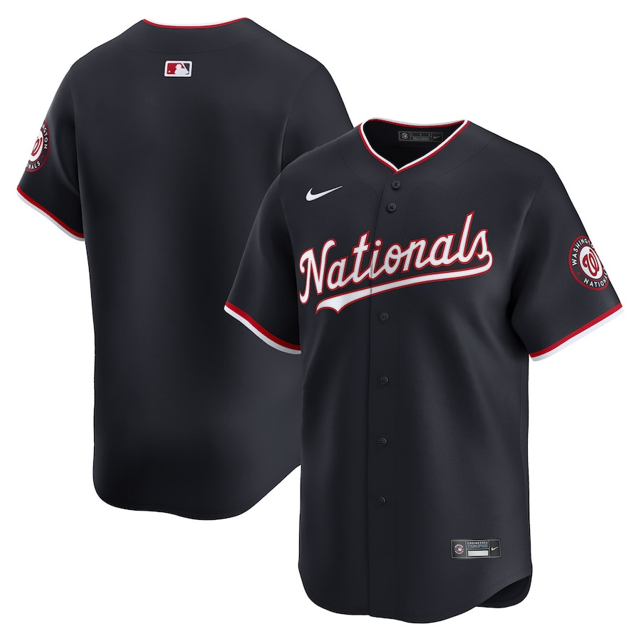 Washington Nationals Alternate Limited Navy MLB Jersey Men's