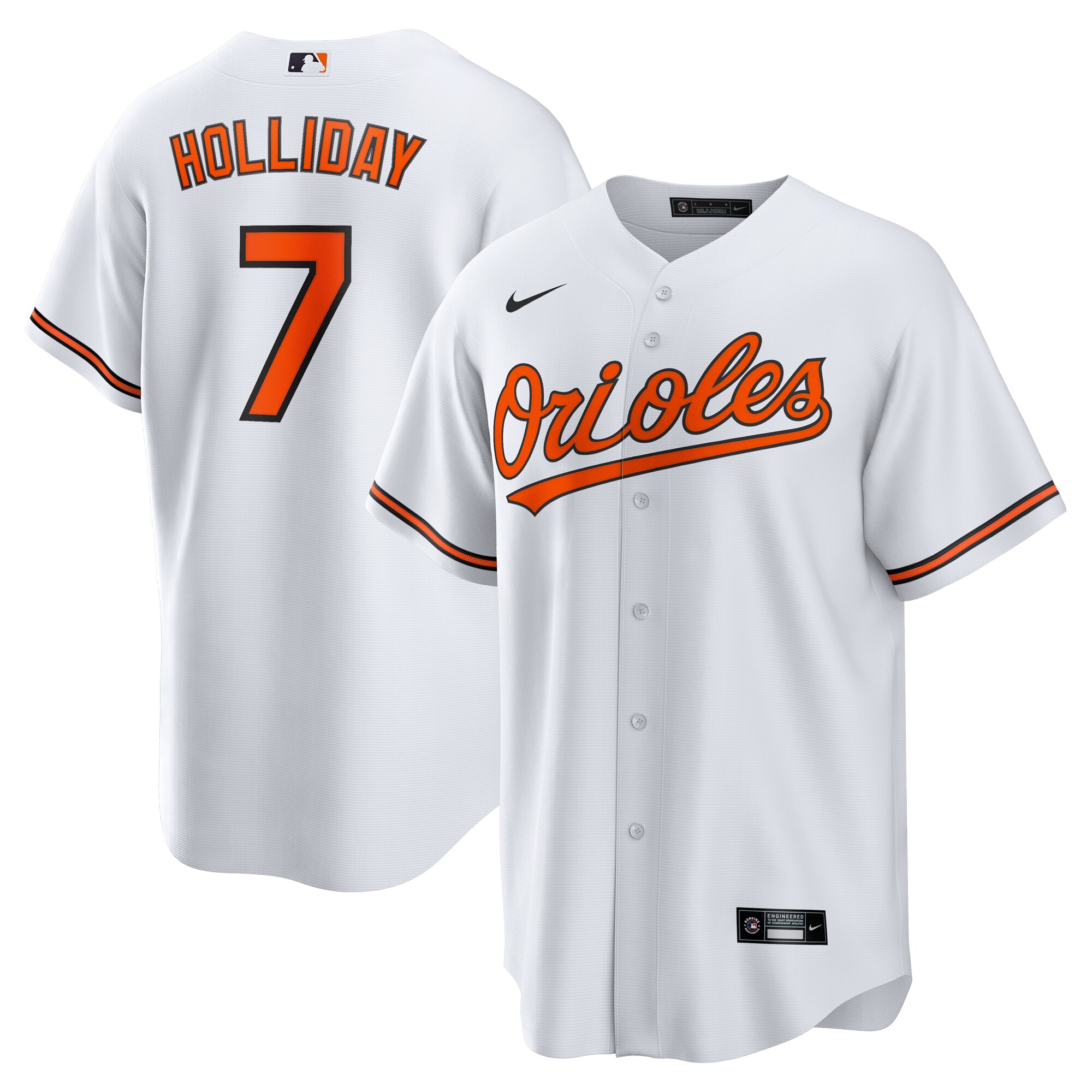 Baltimore Orioles Jackson Holliday White Home Player MLB Jersey Men's