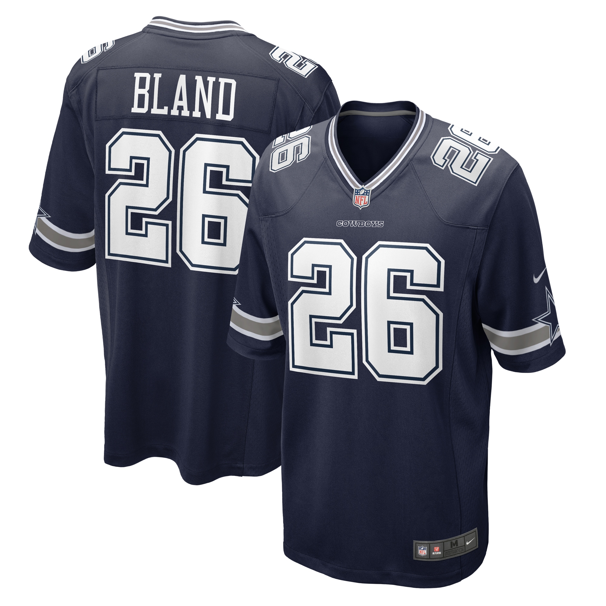 Dallas Cowboys DaRon Bland Navy Player Game NFL Jersey Men's