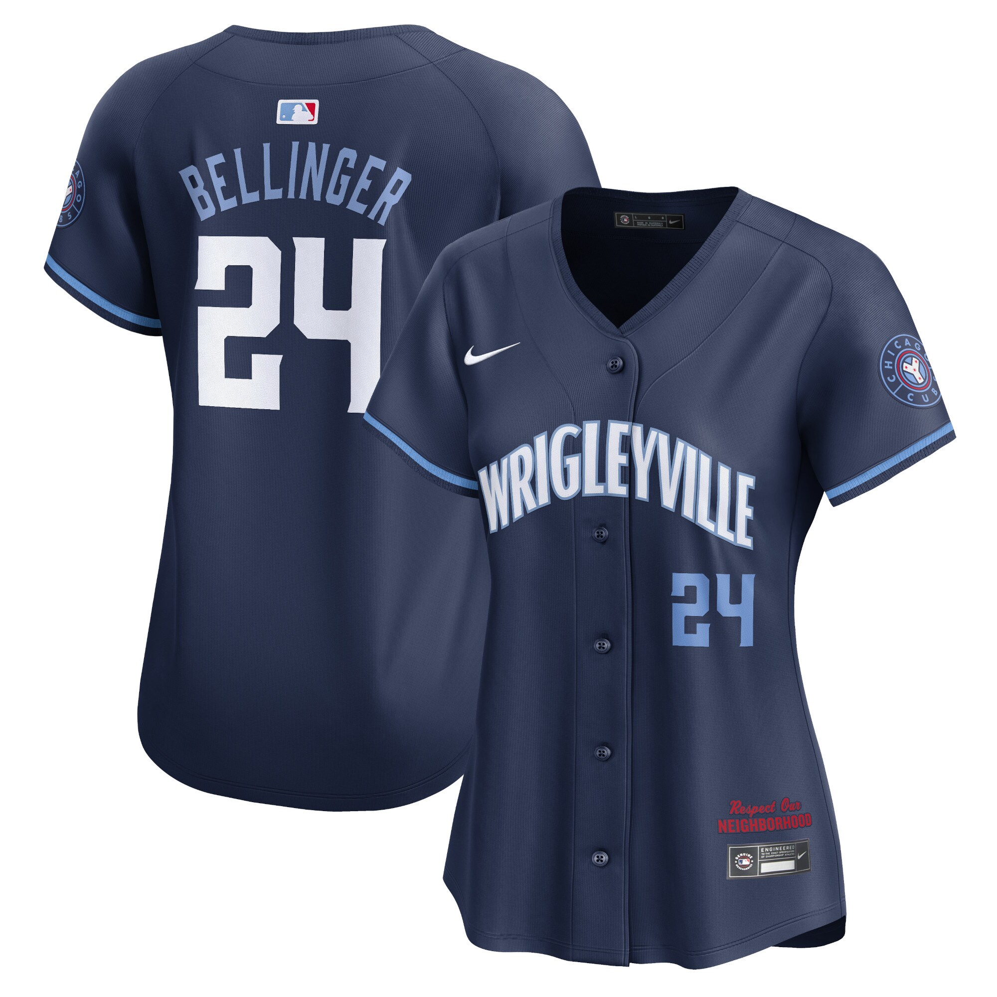 Chicago Cubs Cody Bellinger Navy City Connect Limited Player MLB Jersey Women's