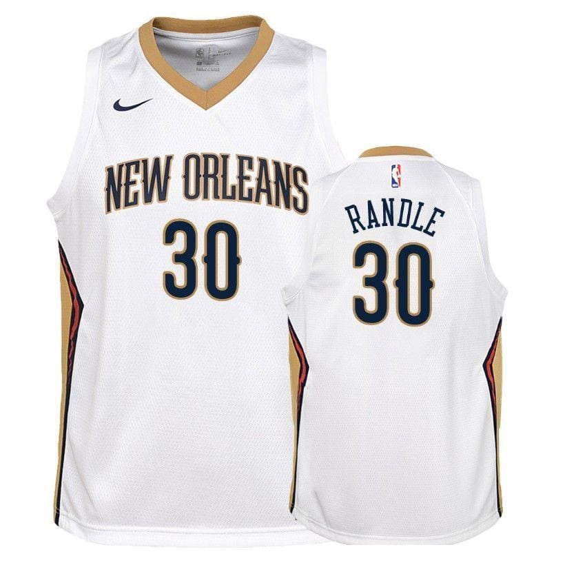 New Orleans Pelicans Julius Randle 30 Associatio White NBA Jersey Youth