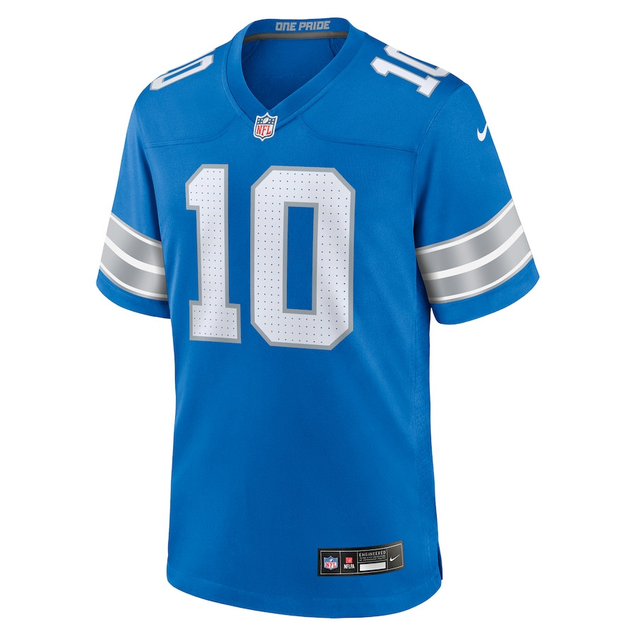 Tre'Quan Smith 10 Detroit Lions Game Blue NFL Jersey Men's