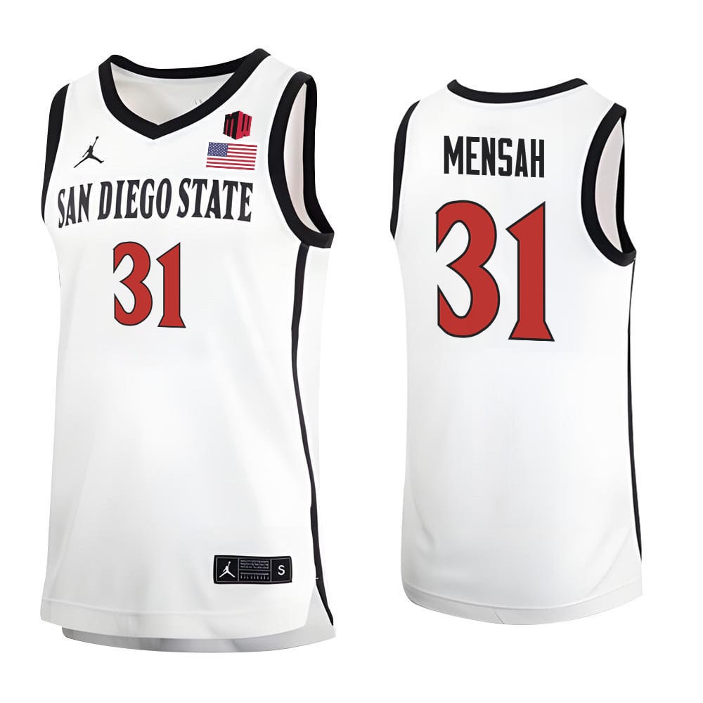 Nathanah 31 San Diego State Aztecs 2023 MW Logo- Me White NCAA Jersey Men's