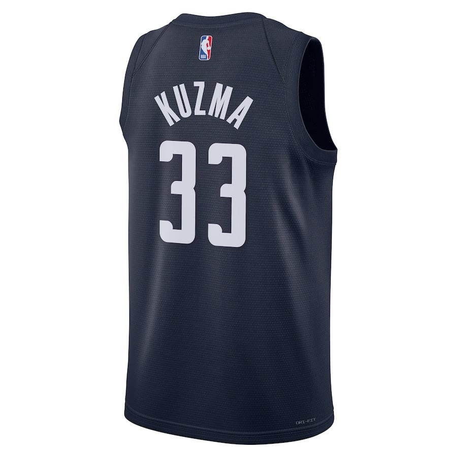 Kyle Kuzma 33 Washington Wizards 2024/2 Unisex Swingman Statement Edition Navy NBA Jersey Unisex
