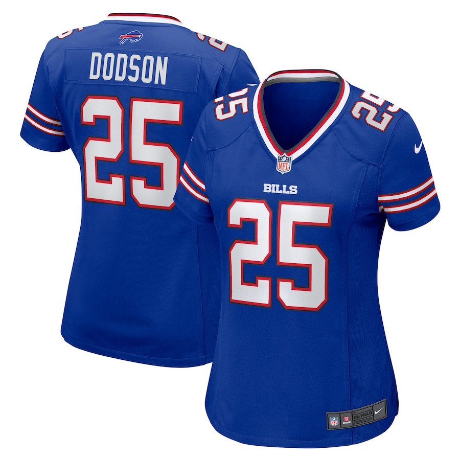Tyrel Dodson 25 Buffalo Bills Game Royal NFL Jersey Women's
