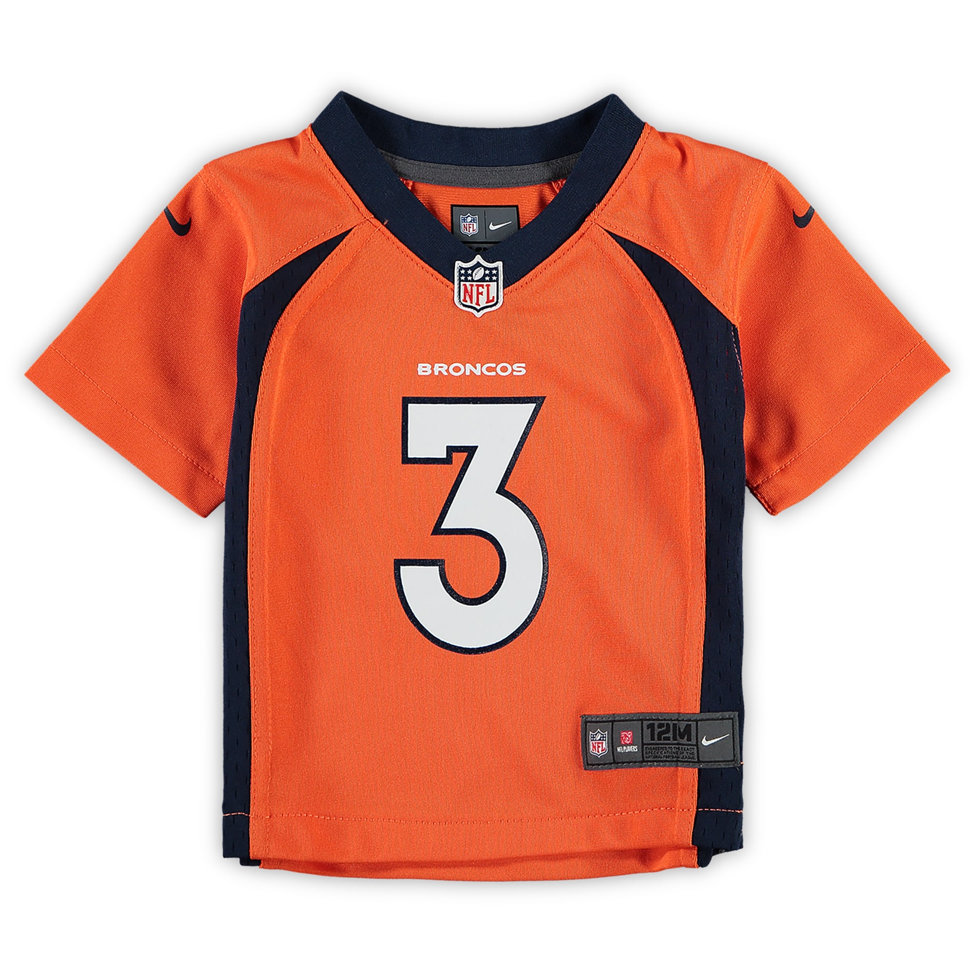 Infant Denver Broncos Russell Wilson Orange Game NFL Jersey Men's