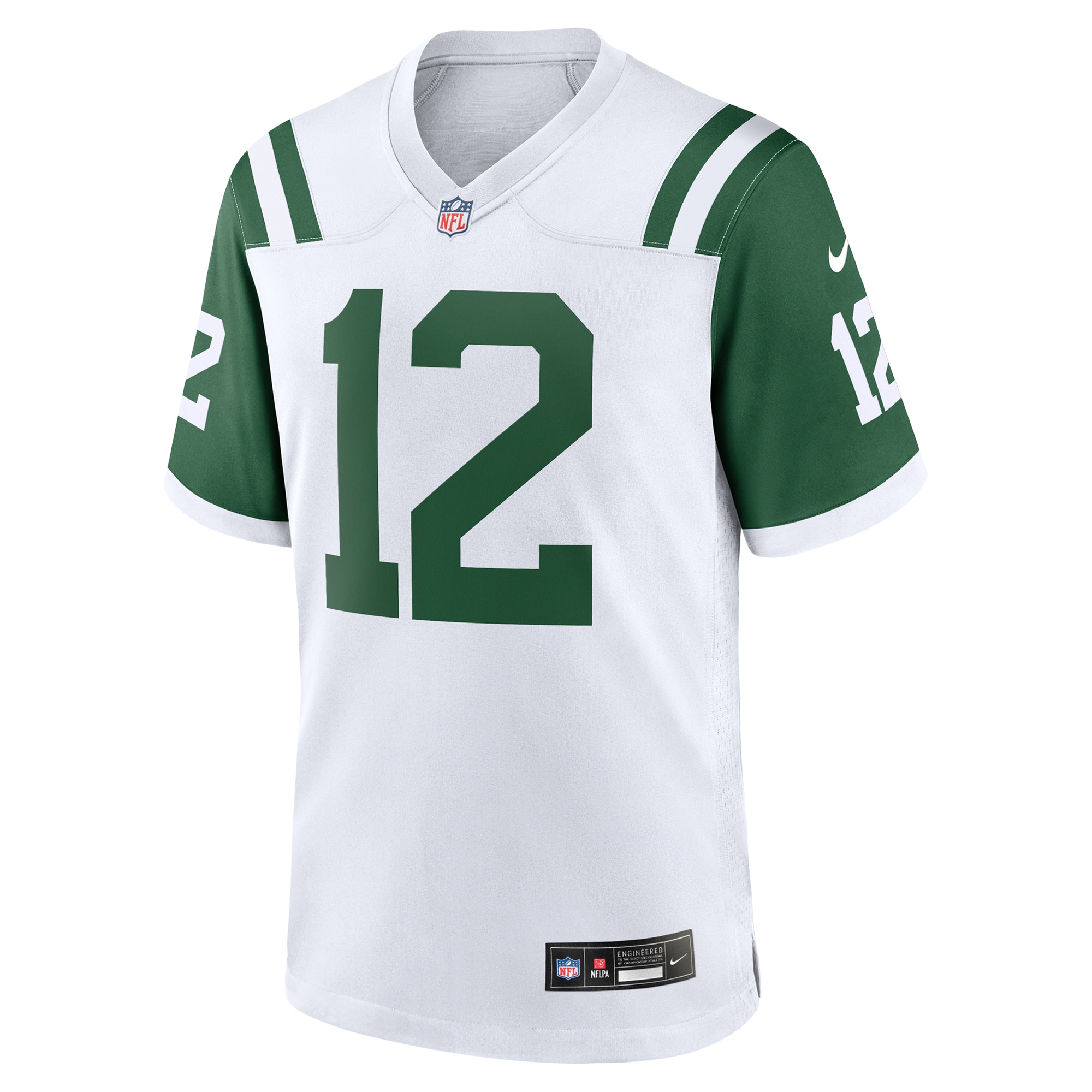 New York Jets Joe Namath White Classic Alternate Retired Player Game NFL Jersey Men's