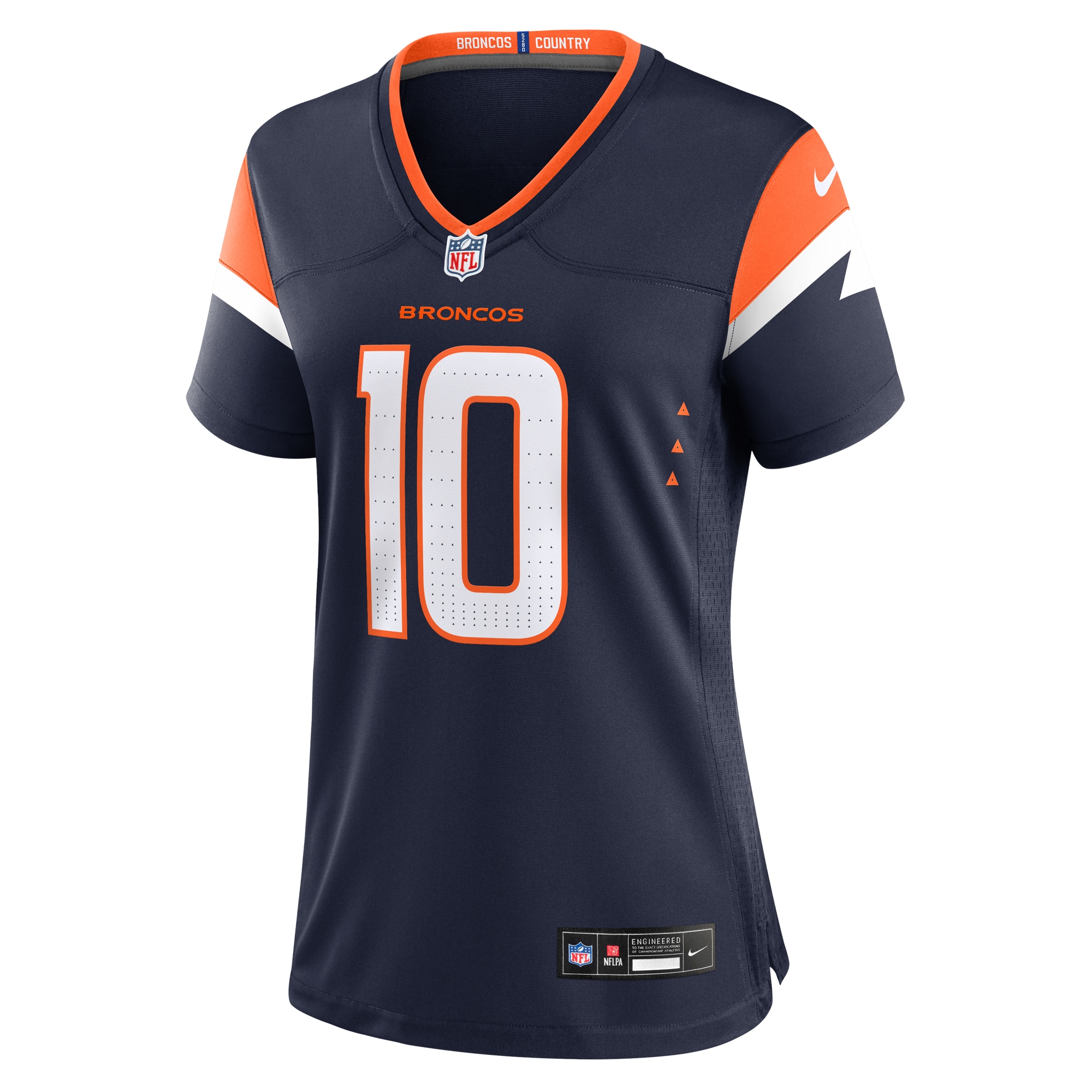 Denver Broncos Bo Nix Navy Alternate Game NFL Jersey Women's