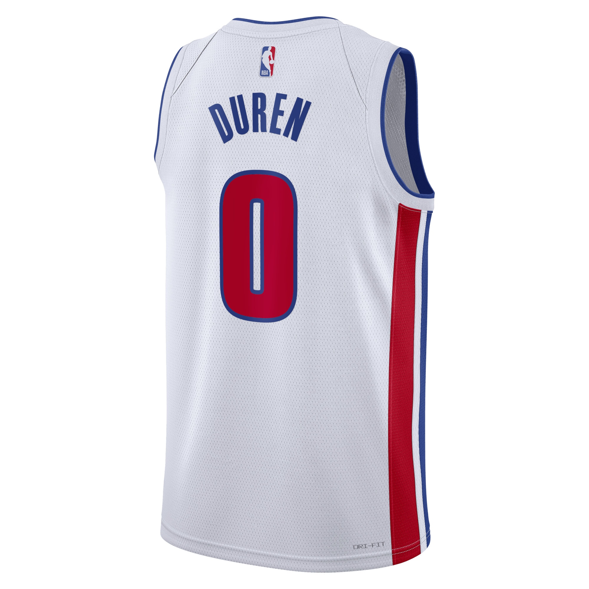 Detroit Pistons Association Edition Swingman White Jalen Dure Unisex NBA Jersey Unisex