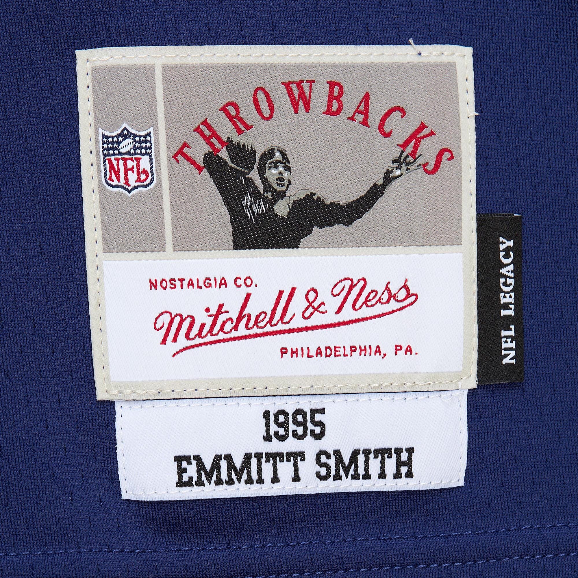 Dallas Cowboys Emmitt Smith Mitchell Ness Navy Legacy NFL Jersey Men's